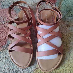 Qupid "Athena" Strappy Sandals